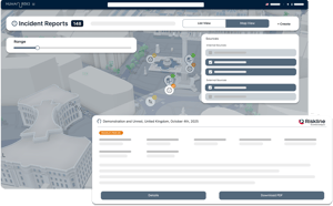 Incident Reports module in Human Risks security risk management software