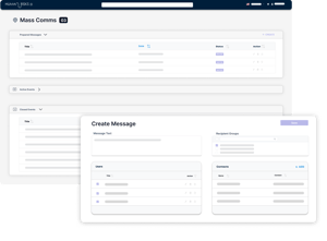 Mass Comms  module in Human Risks security risk management software